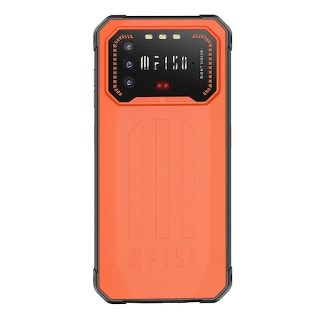 Telefon mobil F150 Air1 Pro Orange, 6.5" FHD+, Night Vision, 6GB RAM, 128GB ROM, Android 12, MTK G37 OctaCore, NFC, IP68, 5000mAh, Dual SIM