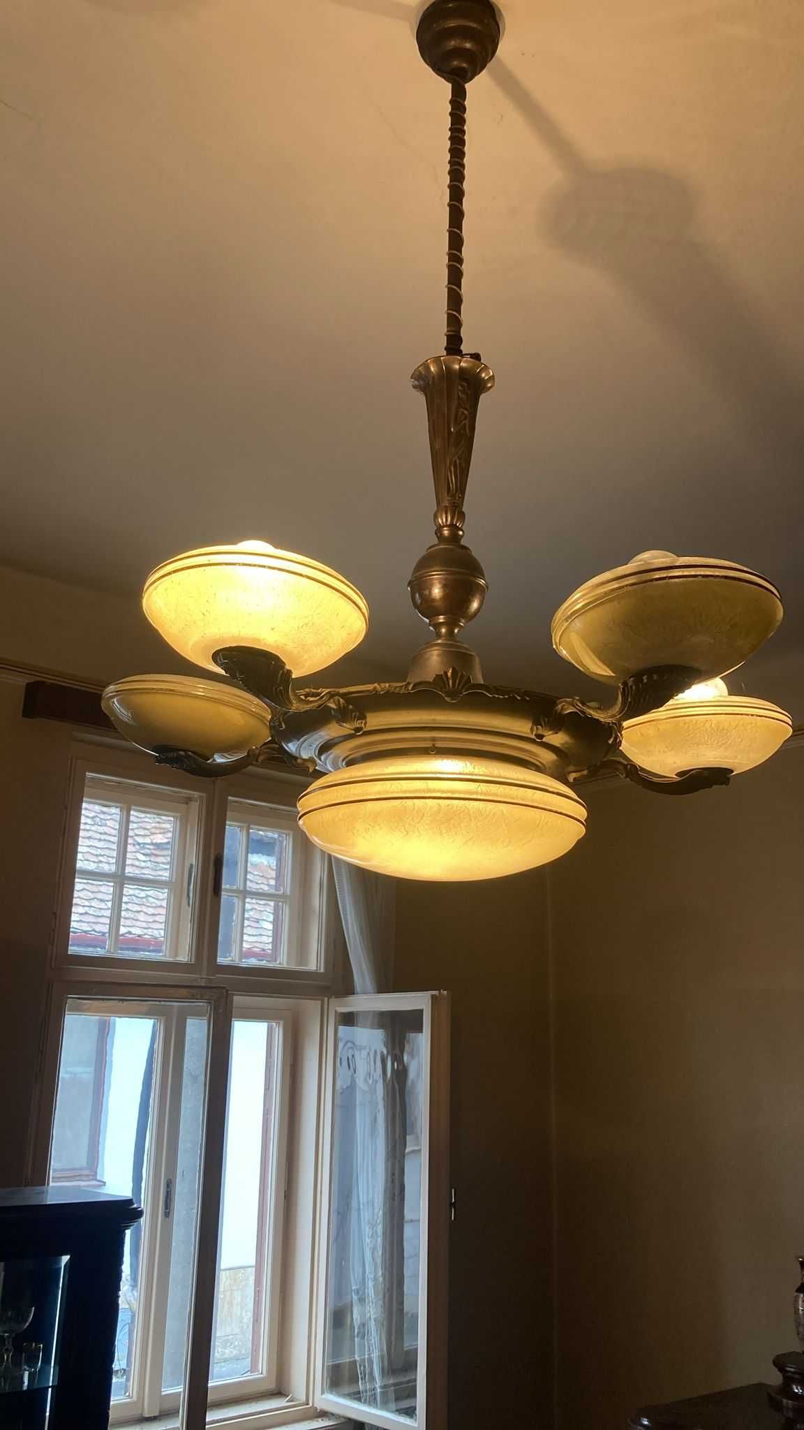 Candelabru Lustra Art Deco 1930 Stare f buna Sibiu
