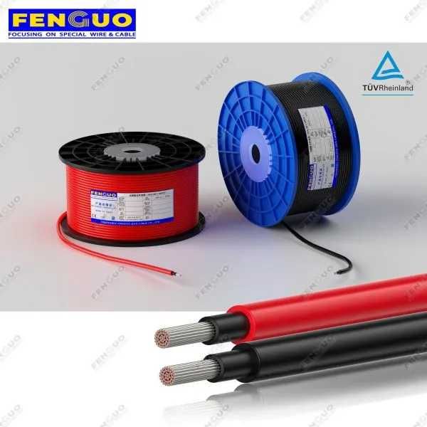 Cablu Solar Fenguo 4mm2-Rosu si Negru-Rola 25ml, TUV+ CE Pitesti
