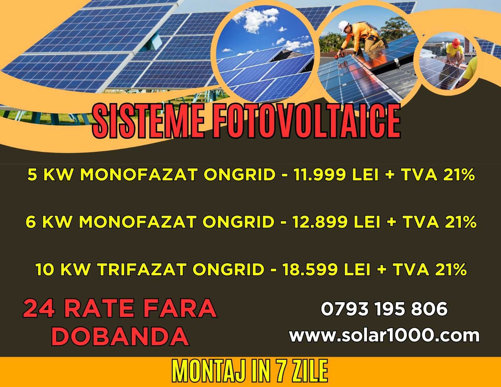 Panouri Solare - Panouri Fotovoltaice - Pret Mic - Posibil Rate Bacau