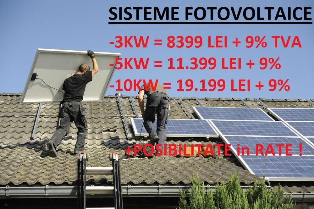 Sistem Panouri Fotovoltaice - Pret mic + Posibilitate Rate Sibiu
