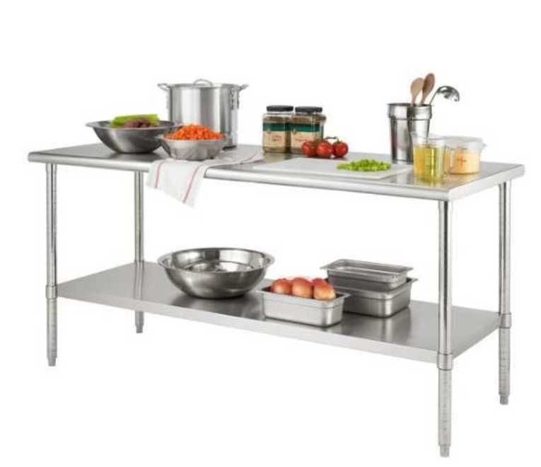 Masă Inox 2000x700x850 mm Centrală Demontabilă cu Poliță Inferioară Oradea