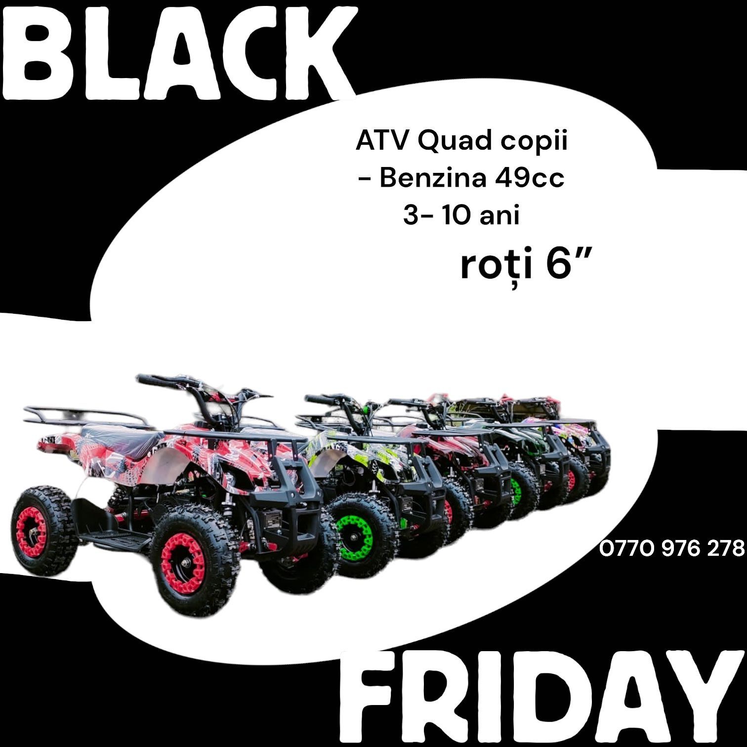 Atv Quad adus din Germania pentru copii cu motor pe benzina in 2 timpi Sibi