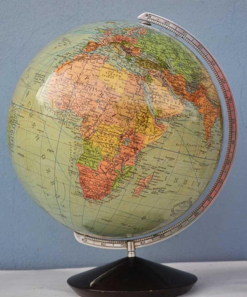 Mapamond Glob pamantesc perioada anilor '40 - '50 Art Deco - Columbus Alba