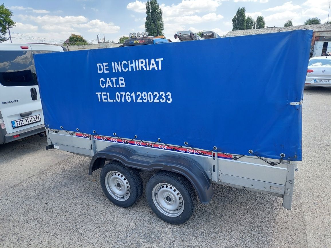 Inchiriere remorca 750 kg 3 metri. de volum se conduce cu B Bucuresti Secto